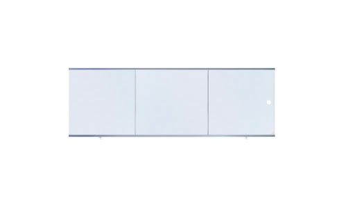 Экран д/ванны  ПРЕМИУМ А 1,5  алюмин. профиль белый 00001010 3дверцы