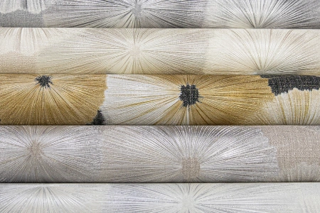 8909-26SL Обои Solo/Wasaga/зонтики золот на черн рог. к SL8910-16/Компак. винил на флиз. 1,06*10,05