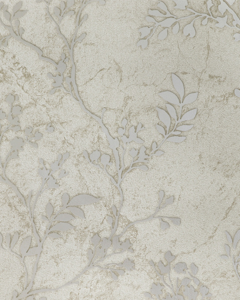 201507Е Обои Solo Grace Ветка серебристая на беж.фоне к E201607Комп.винил на флиз.1,06*10 РАСПРОДАЖА