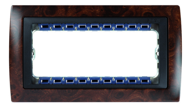 Симон 82854-36 Рамка+суппорт на 5 узк.модулей Ант.Медь+Графит РАСПРОДАЖА