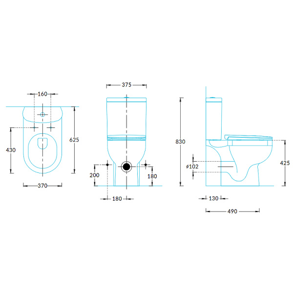 Унитаз BUONGIORNO PRO напольный, белый глянцевый BG.Pro.wc.01