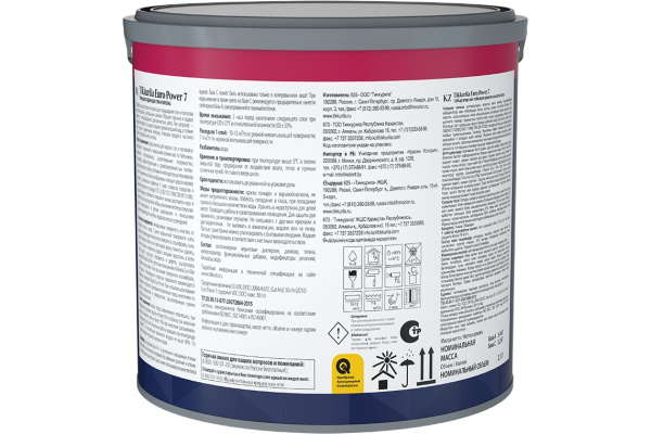 Тиккурила Краска инт. стойкая к мытью Euro Power 7 А мат, 2,7 л