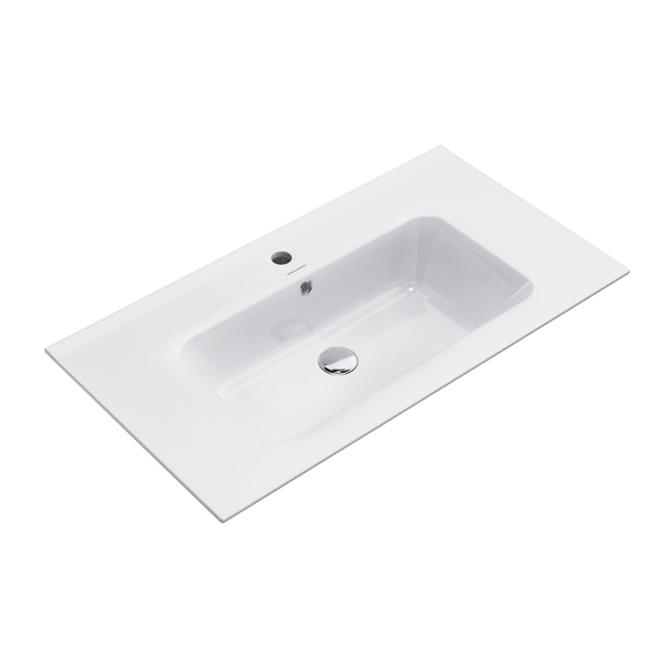 Раковина PIANO подвесная/мебельная 85, белая глянцевая PI.wb.85