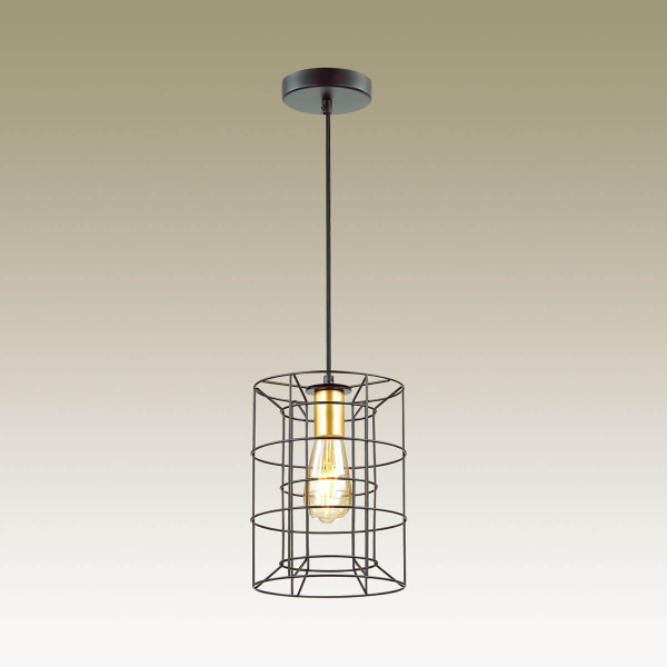 Подвес 4410/1 LN19 чёрн/золото E27 1*60W 220V Rupert