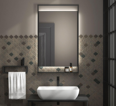 Раковина PLAZA накладная 55, белая глян. PLR.wb.55