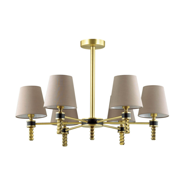 Люстра 4429/6C LN20 ант/латунь беж E14 6*40W 220V Montana