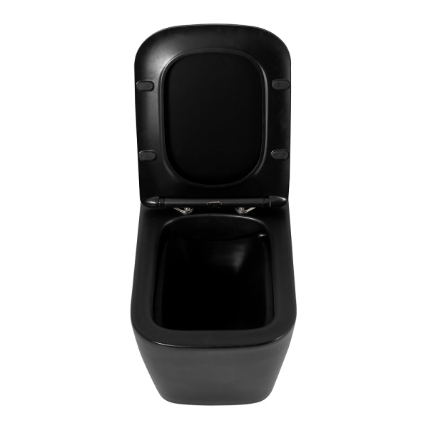 Унитаз подвес BELBAGNO ARDENTE BB3202CHR-MB+сиденьеBB3202SC-MB черный матовый 