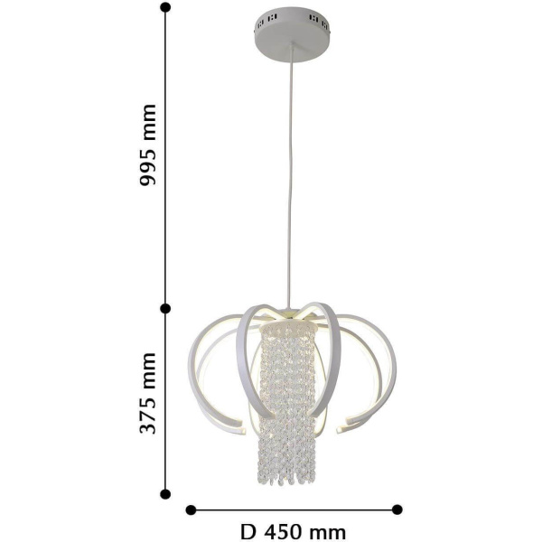 Люстра 2529-8P подвесная