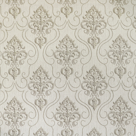 603302Е Обои/Solo/Vizantia/Дамаск кофе с мол.на кофе с мол. фоне Комп. винил на флиз.РАСПРОДАЖА