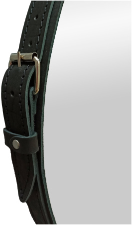 Зеркало Ритц D 650 на ремне из натуральной кожи черного цвета БЕЗ ПОДСВЕТКИ