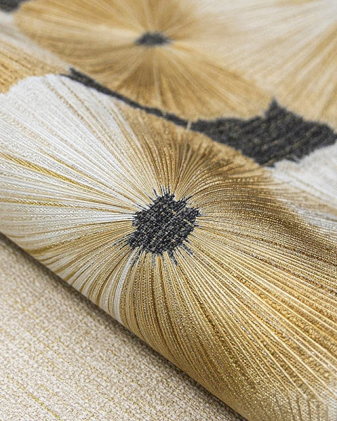 8909-26SL Обои Solo/Wasaga/зонтики золот на черн рог. к SL8910-16/Компак. винил на флиз. 1,06*10,05