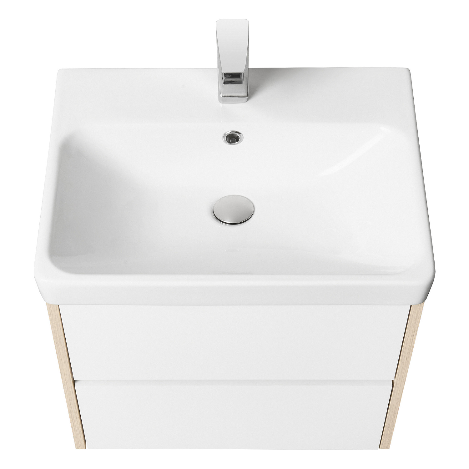 СКАНДИ 70 (тумба1A251801SDB20 Белый / Дуб Верона+1WH501628 раковина Адриана70)