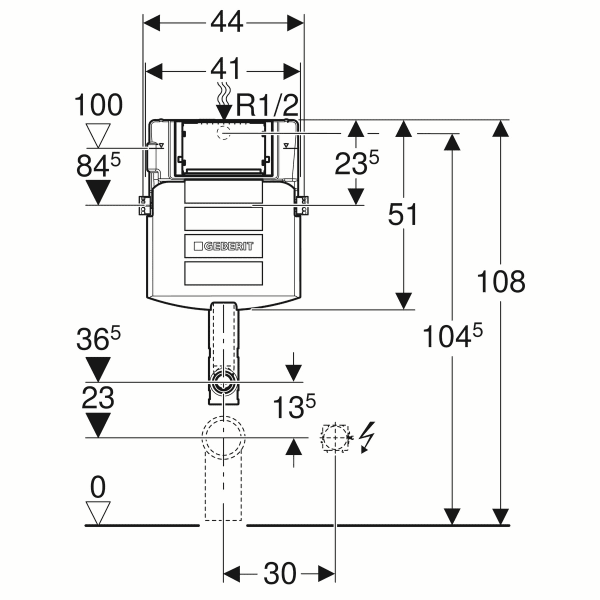 Бачок GEBERIT 109.300.00.5